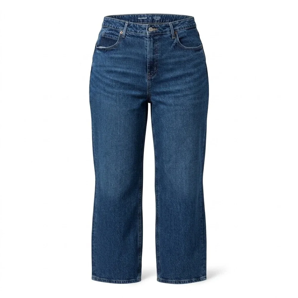 Old Navy Sky-Hi‎ Wide Leg 14 Cotton Denim Indie Boho Retro Streetwear Chic